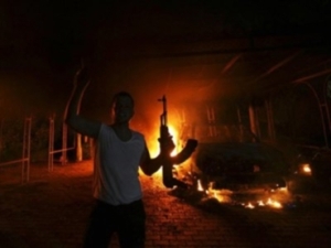 This was Benghazi but as things break down, .... it's soon to be America.